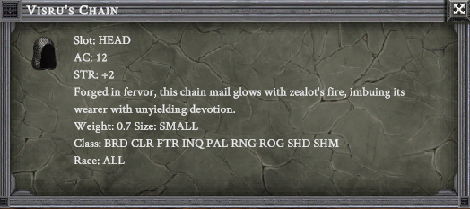 VISRU'S CHAIN item card